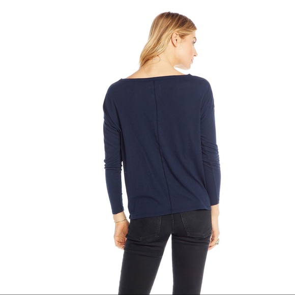 Chaser Long Sleeve Dolman Tee Blue Size Medium NWT - Picture 2 of 5